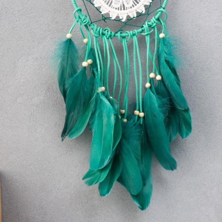 Dreams "Green lace with beads" 41x15 cm-2