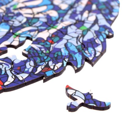 Puzzle "Colorful Blue Tiger"-2