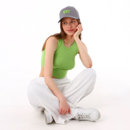 Women's cap nyc, gray color, rr 56-10
