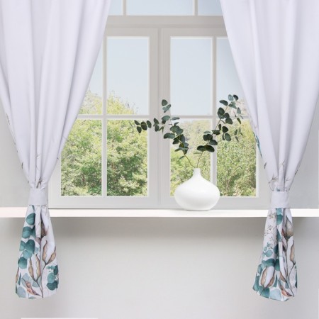 A set of curtains d/kitchen with sequences of Ethel "Cotton" 145x180cm-2 pcs., 100% p/e-1