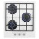 Honing surface Homsair HGG433WH, gas, 3 burners, white