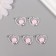 Decor for creativity metal, rhinestones "heart with crown" silver, lilac 2.1x1.6x0.6 cm 1070844