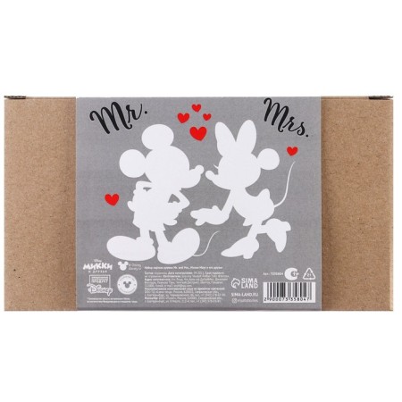 Set of paired mugs, 350 ml "Mr. and Mrs.", Mickey and Friends-6