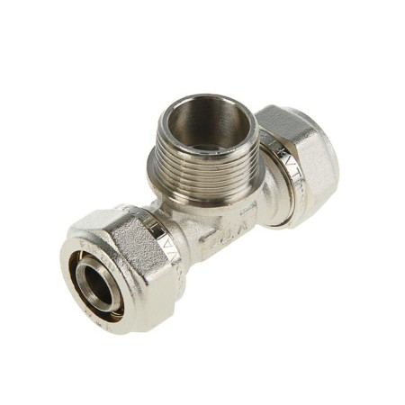 Valtec tee, crimping, 20 mm x 3/4 "external thread x 20 mm