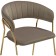 SHAMENT STALLIA Kamelia 1 metal/velor, gold/cappuccino 60x52x79 cm