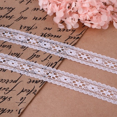 Capricon lace, 22 mm × 10 ± 1 m, white color-1