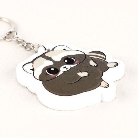 Key keychain "Raccoon", 10.2 x 4.8 cm-2