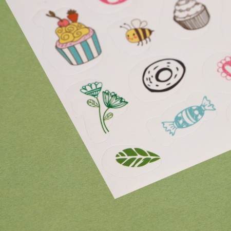 Paper stickers "Favorite Sweets", 11 x 16 cm-2