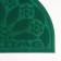 Mat with a moisture -drowning half -rounded without a trim “fan”, 50 × 80 cm, color mix