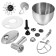Mixer KitFort KT-1350, Planetarny, 1300 W, 6 l, 6 speeds + impulse, silver