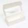 Folding box with a window for roll, white, 26 x 10 x 8 cm
