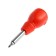Screwdriver with a set bit scrap, plastic handle, 5 items