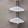 Corner regiment 4-tier Elagia, 24 × 24 × 98.2 cm, white color