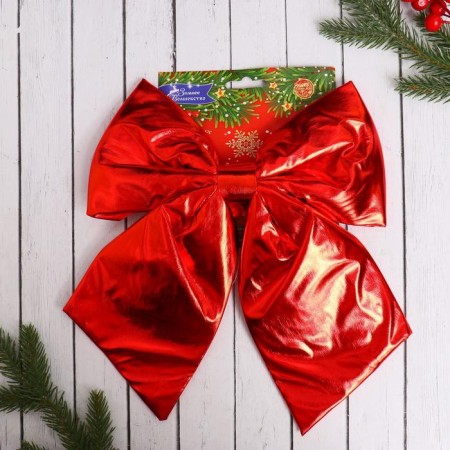 Jewelry decoration "Bow Losk" 24x26 cm, red-1
