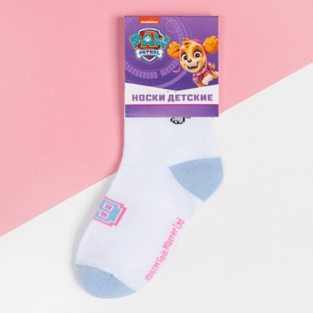 Socks PAW Patrol "Everest", white color, 14-16 cm-2