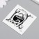 Tattoo on the body Black "Kotel at the fire" 6x6 cm
