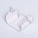 Folding box-convert for sweet, white, 10.5 x 9.5 x 4 cm