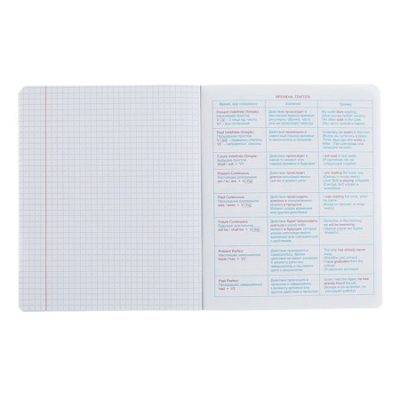 A notebook “Hipples”, 48 sheets in a cage, “English language”, coated cardboard, matte lamination, Touch varnish, block offset-5