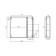 Mirror cabinet for bathroom dominoes UNO 80, oak woth, backlight, left
