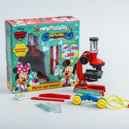 Microscope "Mickey Mouse and Friends", with binoculars and tweezers, Mix color-7