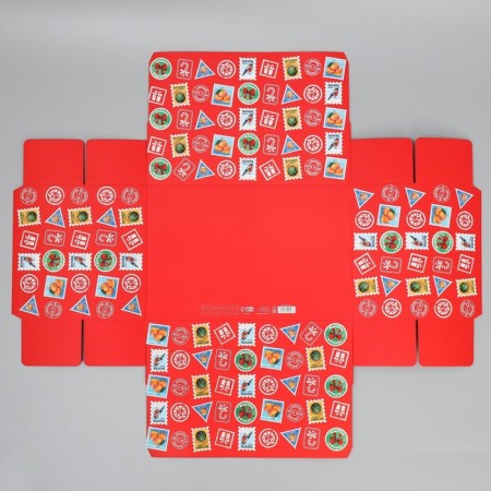 Folding box “Happy New Year!”, Letter, 30 x 20 x 9 cm, New Year-6