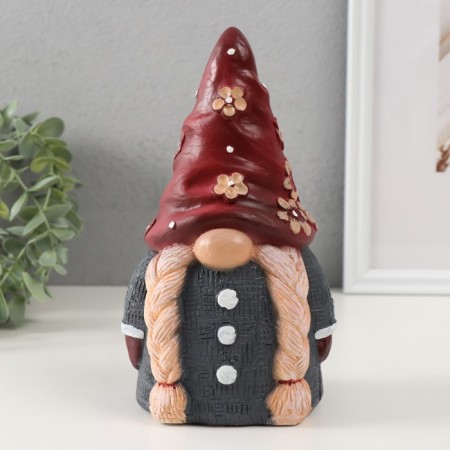 Pig a piggy bank "Gnoma" height 19 cm, width 8 cm, length 11 cm-1