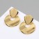 Earrings Metal "Geometry" disk, color gold