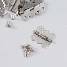 Loop for the casket metal curly silver set 8 pcs 2x2.1 cm