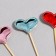 Swims "hearts", 15 cm, set 24 pcs