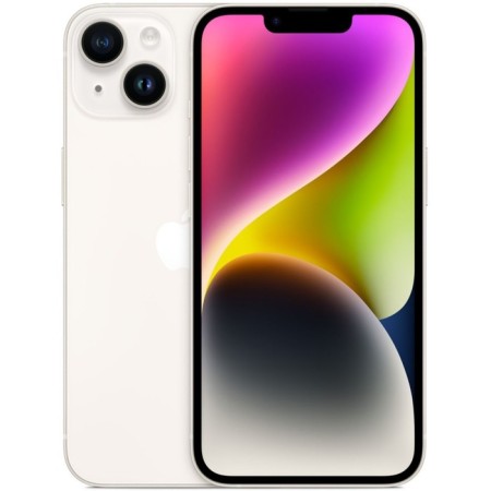 Smartphone Apple A2884 iPhone 14 128GB 6GB shining star monoblock 3G 4G 2SIM 6.1 "1170x2532 iOS 17 12