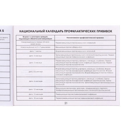 Certificate of preventive vaccinations A6, 12 sheets, form 156/U-93-23