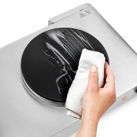 Electric tile KitFort KT-152, 2500 W, 2 burners, silver-3