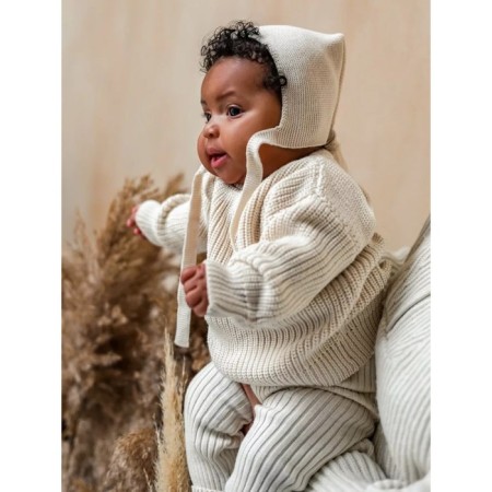 Knitted Children's Pure Love Buddy, height 68 cm, milk color-11