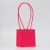 Flower bag, square, raspberry, moisture -resistant, 13x12x12 cm