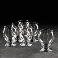 A set of glass glasses for Bingo cognac, 285 ml, 6 pcs