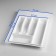 Tray for cutlery, 400 mm, gray