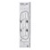 Salon mirror "Vega-330" panoramic, blue antibort