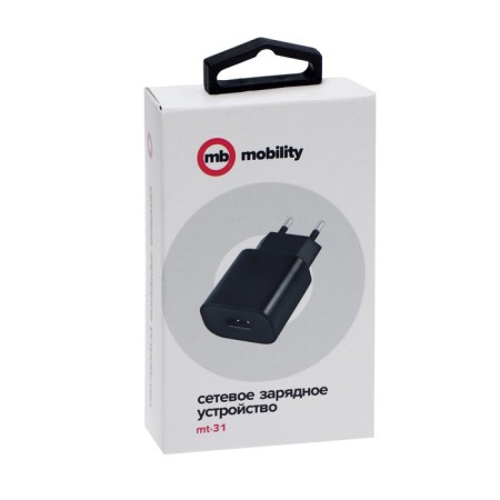 Network charger Mobility MT-31, USB, 1 A, black-4