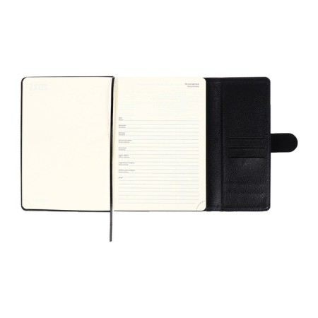 Dated diary 2024 A5 176 sheets, Devente.tudor, solid cover of artificial leather, lies, cream block 70 g/m2, black-9