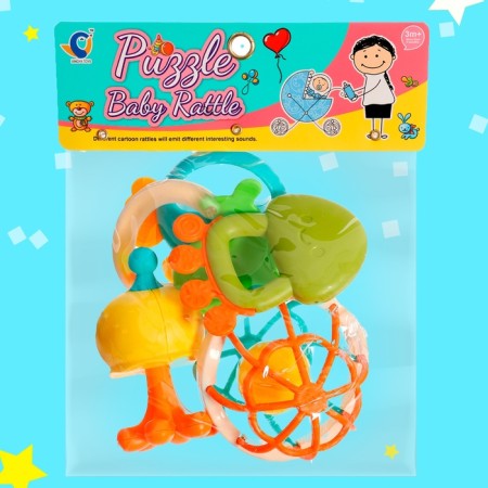 A set of rattles with teeth teeth, 5 items-6