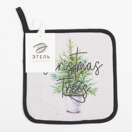Group "Christmas Trees" 19x19 cm, sarzha, 100% cotton, Vatin 250 g/m2-3