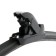 AZARD Zebra wiper brush, 14 "/ 360 mm, frameless, 4 adapters