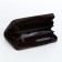 Men's purse-clate on a zipper, a department for bills, maps, coins, brown color
