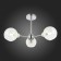 Ceiling EVOLUCE lamp. Sle102702-03. Giorte. 3x40 W, E14, 61x61x33.5 cm, chromium color