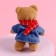 Soft toy "Bear on a bicycle", bear, color mix