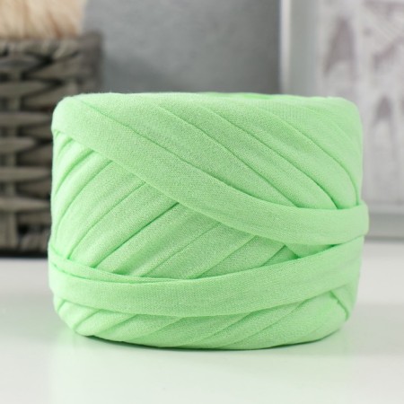 Knitted yarn set No. 2, 3x30 m/100 g, width 7-9 mm (yellow, aquamarine, pistachio)-1