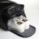 Road bag on lightning, shoe compartment, long belt, black color
