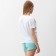 Female home set (T-shirt, shorts), mint color with flower, river 46