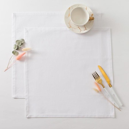 Set of napkins Ethel 40*40 cm- 2 pcs, col. White, 100% cotton, sarzha, 250g/m2-1