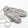 Women's mittens minku "knitted", 18 cm (6 1/2), cent